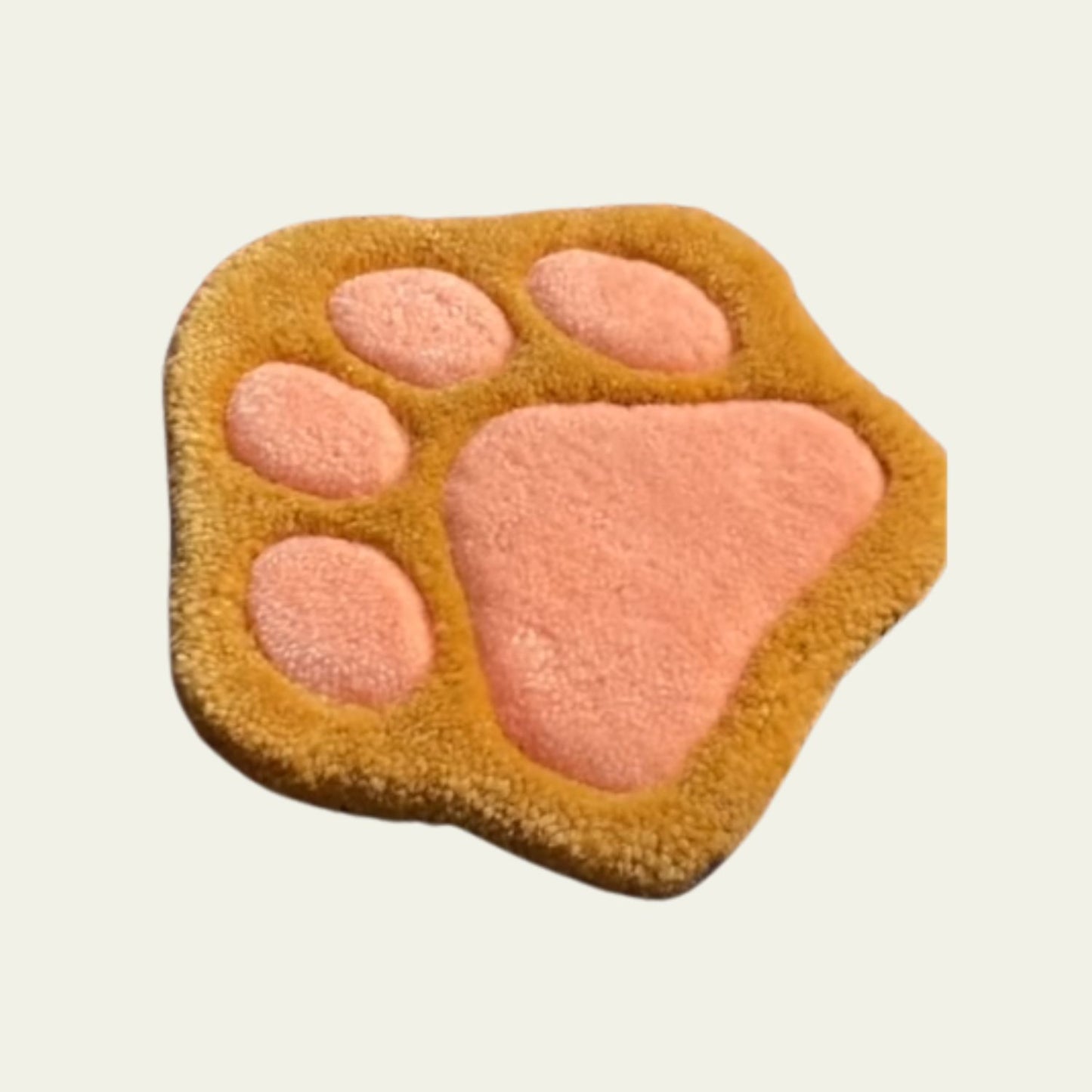 Tapete Decorativo Patita de Gato 24x18 cm Hecho a Mano