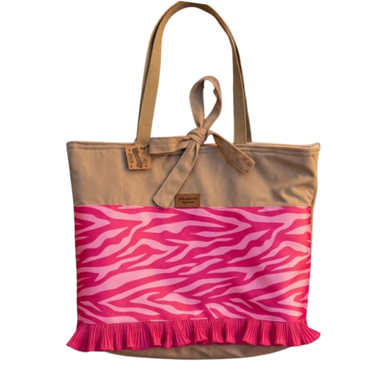 Bolso de Felpa Hecho a Mano | Bolso Lazo Diseño Nacional Chile