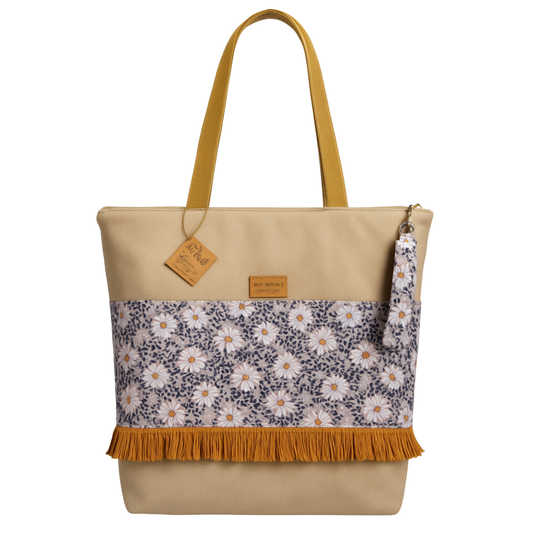 Bolso Grande de Felpa con Cierre | Hecho a Mano en Chile