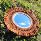 Espejo Circular en Macramé Hecho a Mano – Decoración Boho en Algodón