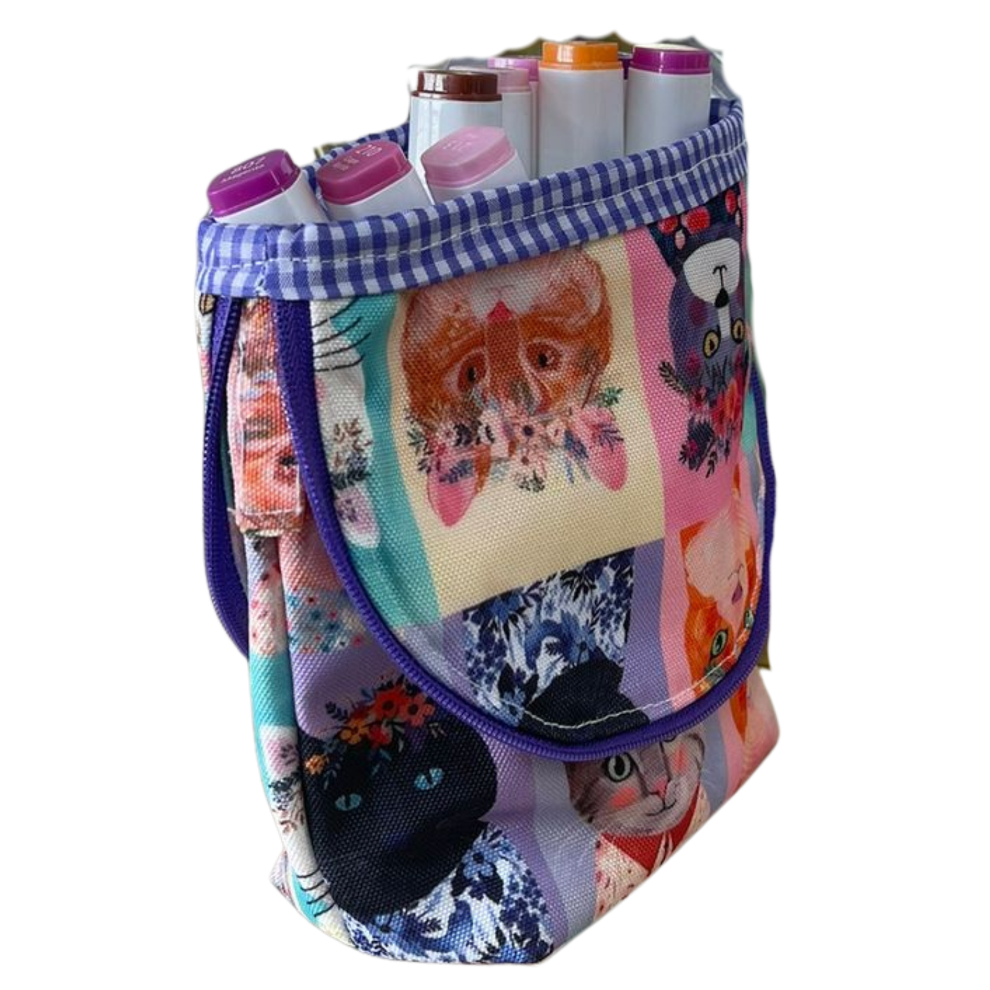 Estuche para Lápices de Tela Hecho a Mano | Organizador Escolar Artesanal