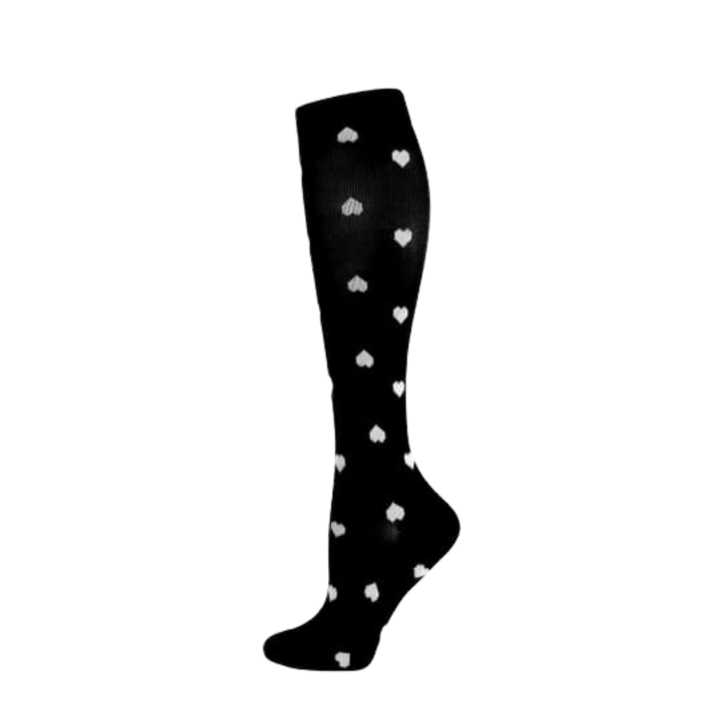 Calcetines Compresivos Largos Mujer | Minimalistas Blanco y Negro