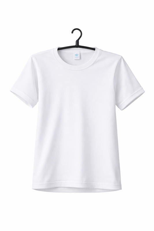 Camiseta Niño y Niña Blanca Manga Corta - Algodón Nacional