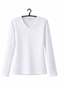 Camiseta Niña Blanca Manga larga - Algodón Nacional