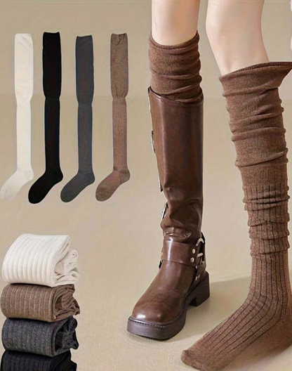 Medias Altas para Mujer Hasta la Rodilla | Elásticas, Delgadas y Cómodas
