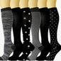 Calcetines Compresivos Largos Mujer | Minimalistas Blanco y Negro