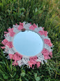 Espejo Circular en Macramé Hecho a Mano – Decoración Boho en Algodón