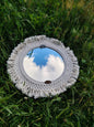 Espejo Circular en Macramé Hecho a Mano – Decoración Boho en Algodón