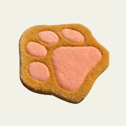 Tapete Decorativo Patita de Gato 24x18 cm  Hecho a Mano
