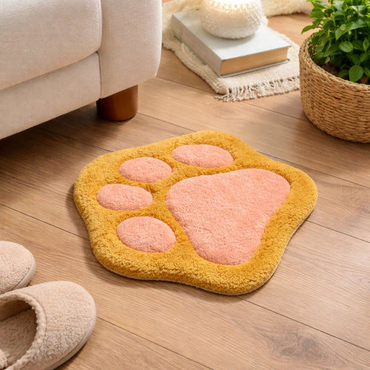 Tapete Decorativo Patita de Gato 24x18 cm  Hecho a Mano
