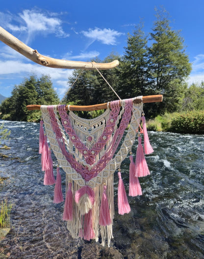 Tapiz de Macramé Culle  50x62 cm Hecho a Mano – Decoración Boho en Algodón